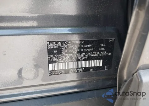 2020 Toyota Rav4 Hybrid Le z USA, uszkodzony, nr VIN JTMMWRFV5LD071831